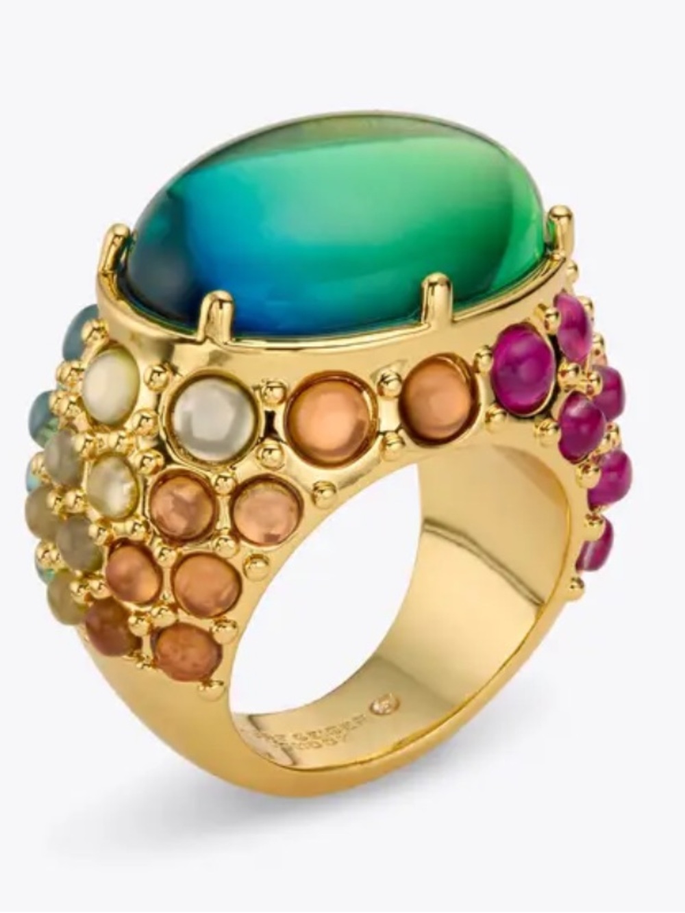 Oval Mood Ring Large by Kurt Geiger London